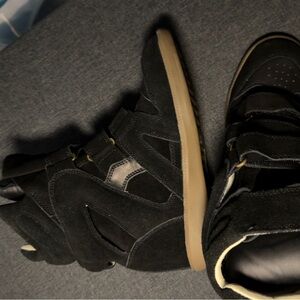 Isabel Marant Black High-Top Sneakers